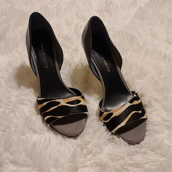 NWOB Franco Sarto Open toe Heels 9.5 - Picture 2 of 8
